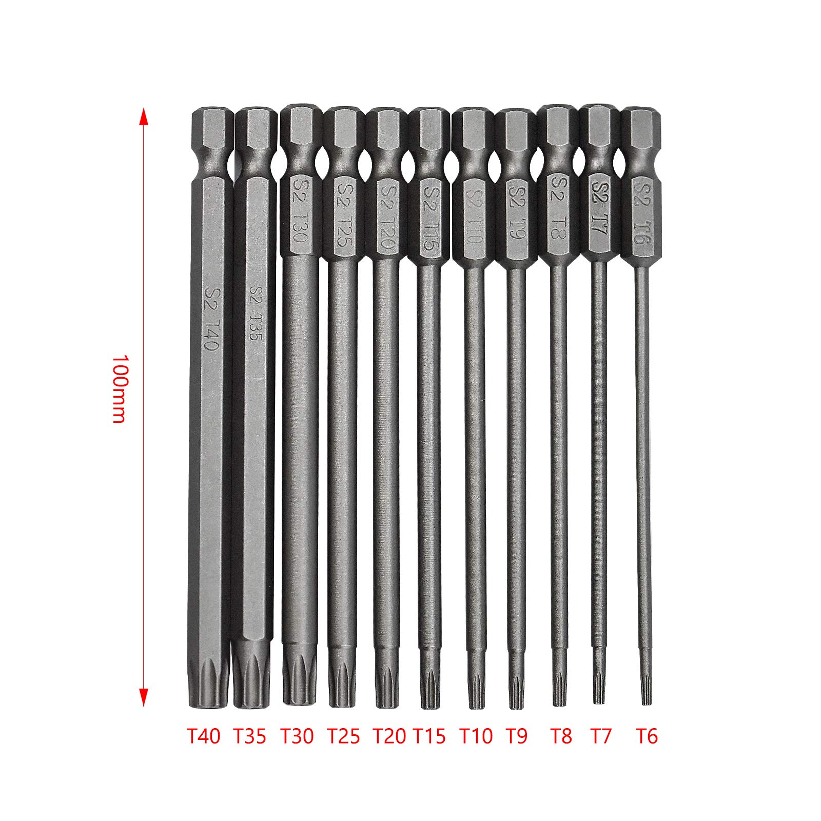 Bit Set 11 Stück Torx T6-T40 Torx 1/4 100mm Lang (Neu (gemäss Beschreibung)) in Teufenthal AG Bit Set 11 Stück Torx T6-T40 Torx 1/4 100mm Lang (Neu (gemäss Beschreibung)) in Teufenthal AG