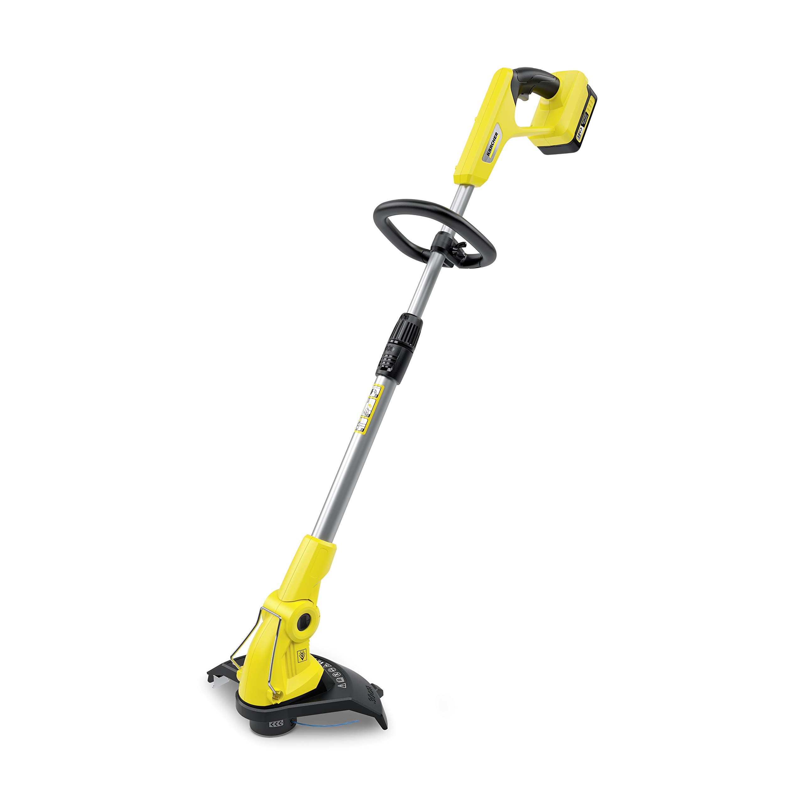 Kärcher Juego de baterías LTR 18-30 de 18 V, Incluye batería de 18 V y Cargador rápido, Rendimiento: 350 m, Velocidad de Corte: 7800 RPM, diámetro de Corte: 30 cm, diámetro de Rosca: 1,6 mm