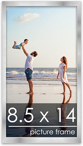 Miniatura 10 de Marco de 28 x 36 pulgadas de madera de peltre plateado con plexiglás acrílico UV, parte trasera de tablero de espuma y accesorios incluidos