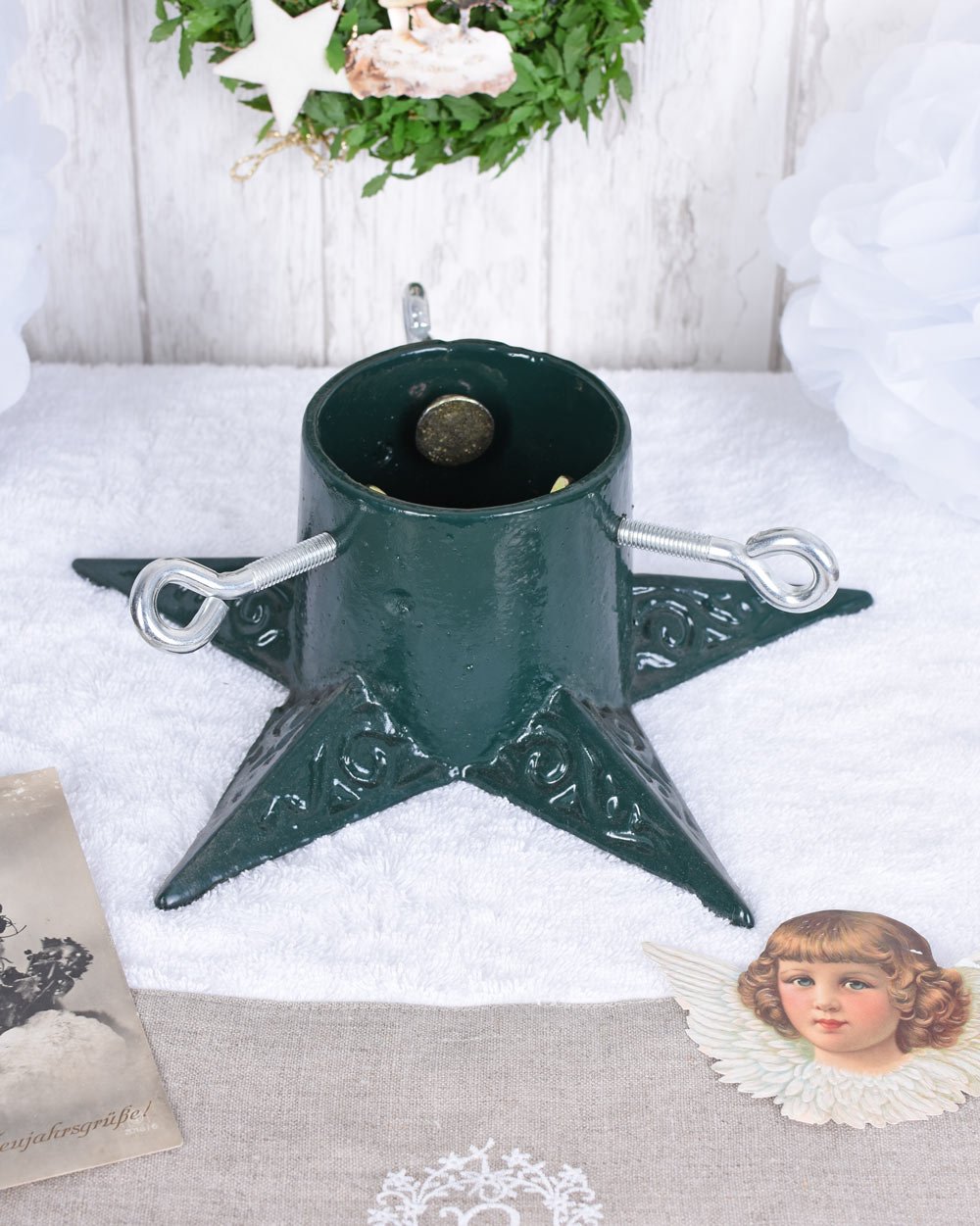 Weihnachtsbaumständer Gusseisen Christbaumständer Stern lta382 Palazzo Exklusiv