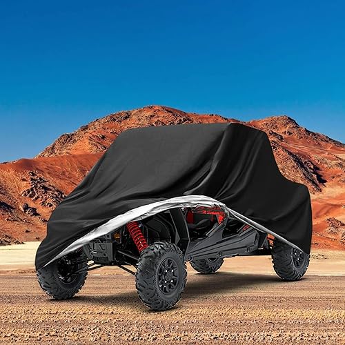 Miniatura 6 de NEVERLAND Cubierta lateral a lado, fundas UTV para almacenamiento al aire libre, impermeables, resistentes 300D para Polaris Ranger Can am Yamada,