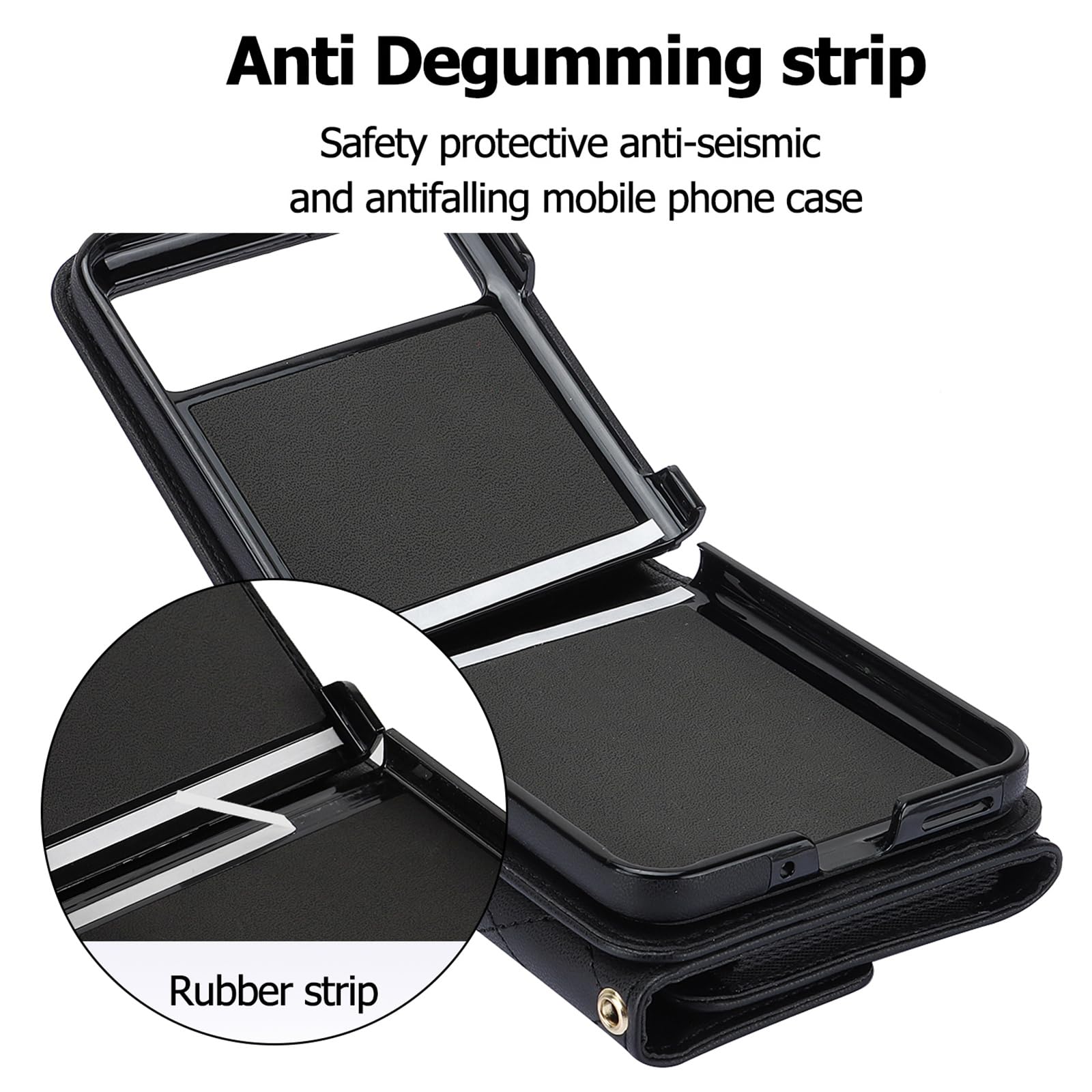 ブラックレザーケース Amazon.com: XYX Case for Moto Razr 40 with Card Holder, Black