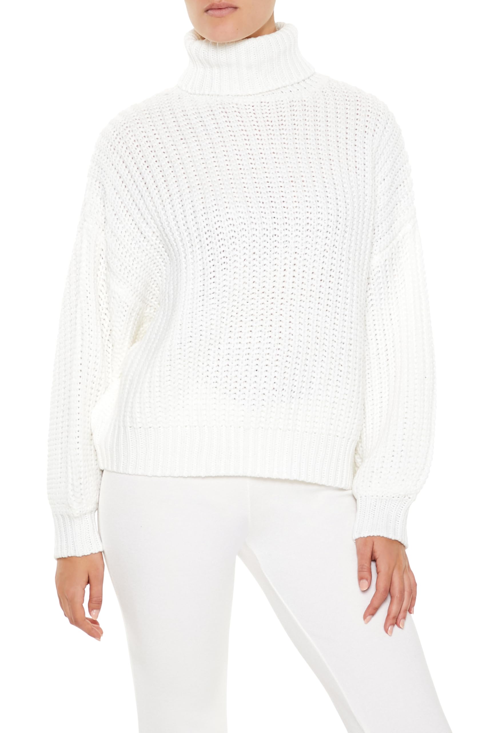Forever 21 Turtleneck Knit Sweater Maglione Donna