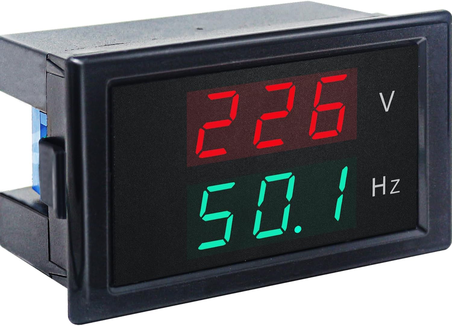 KETOTEK Digital AC Voltmeter Panel Mounting Meter AC80-300V Frequency Counter 45.0-65.0 HZ LED Display Voltage Volt Frequency Meter Tester Gauge