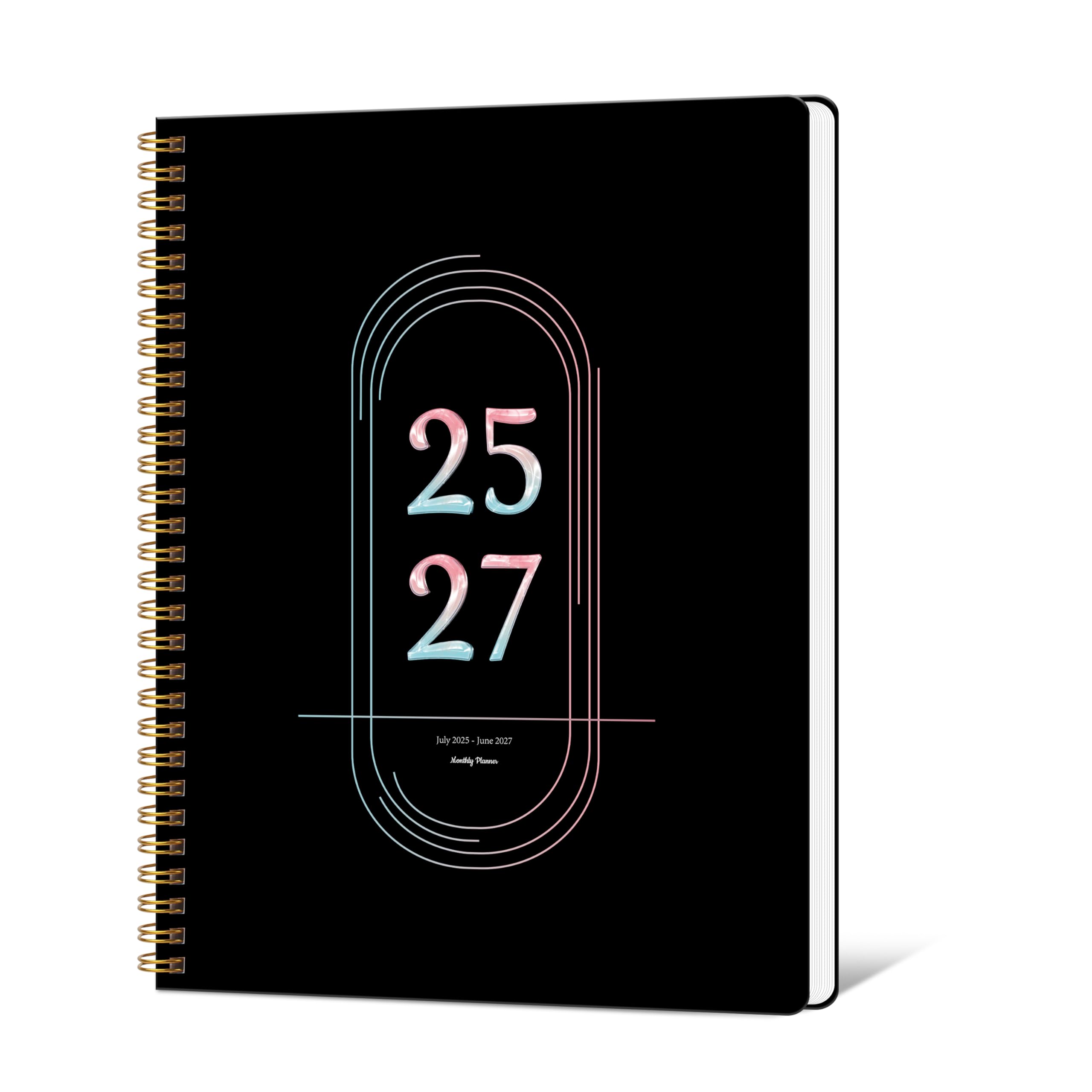 Monthly Planner 2025-2027 - 2 Year Monthly Planner Calendar 2025-2027, July 2025 - June 2027, 24 Months Calendar Planner with Waterproof Cover＆Spiral