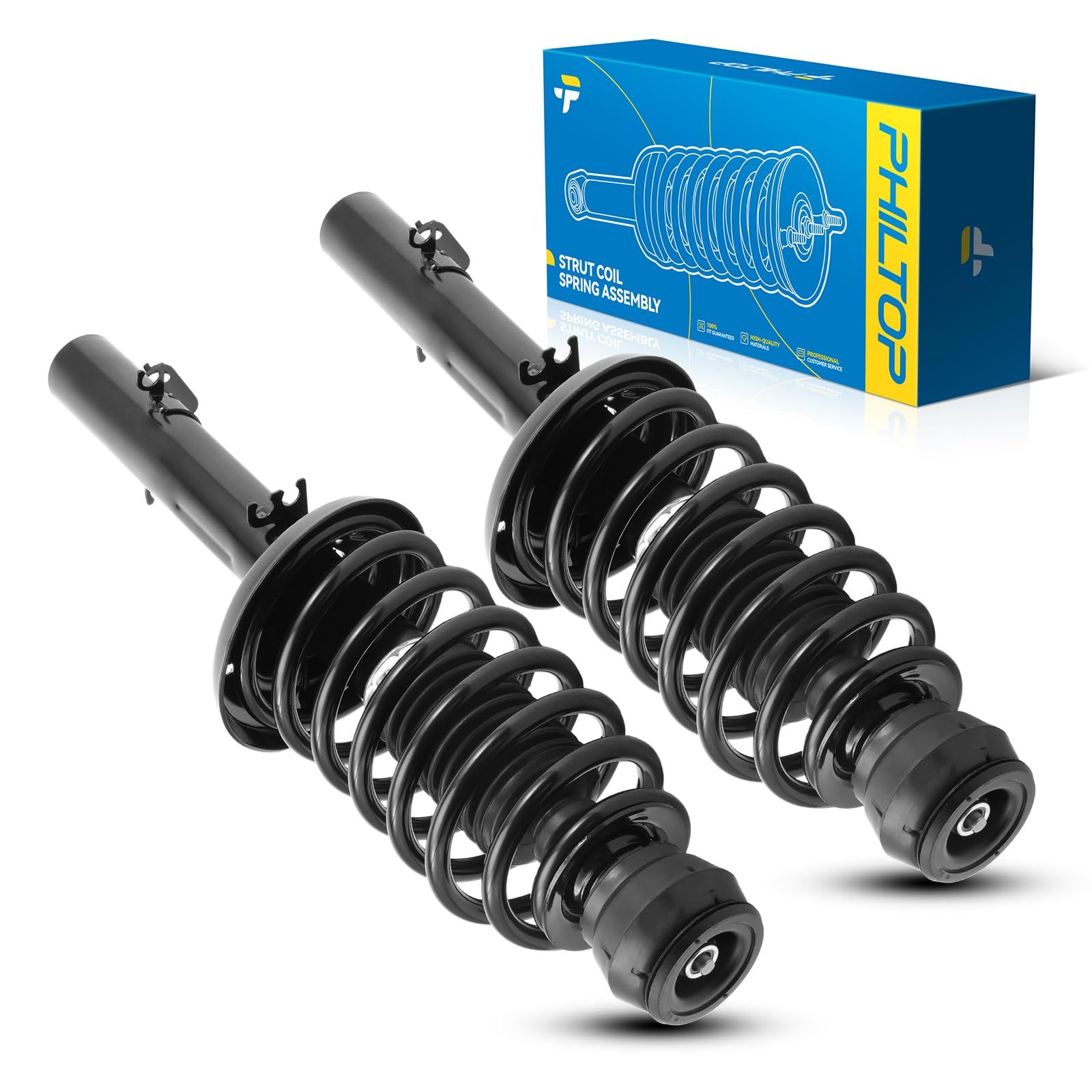 PHILTOP Front Struts &amp; Shocks for 1999-2005 Volkswagen Jetta Set of 2