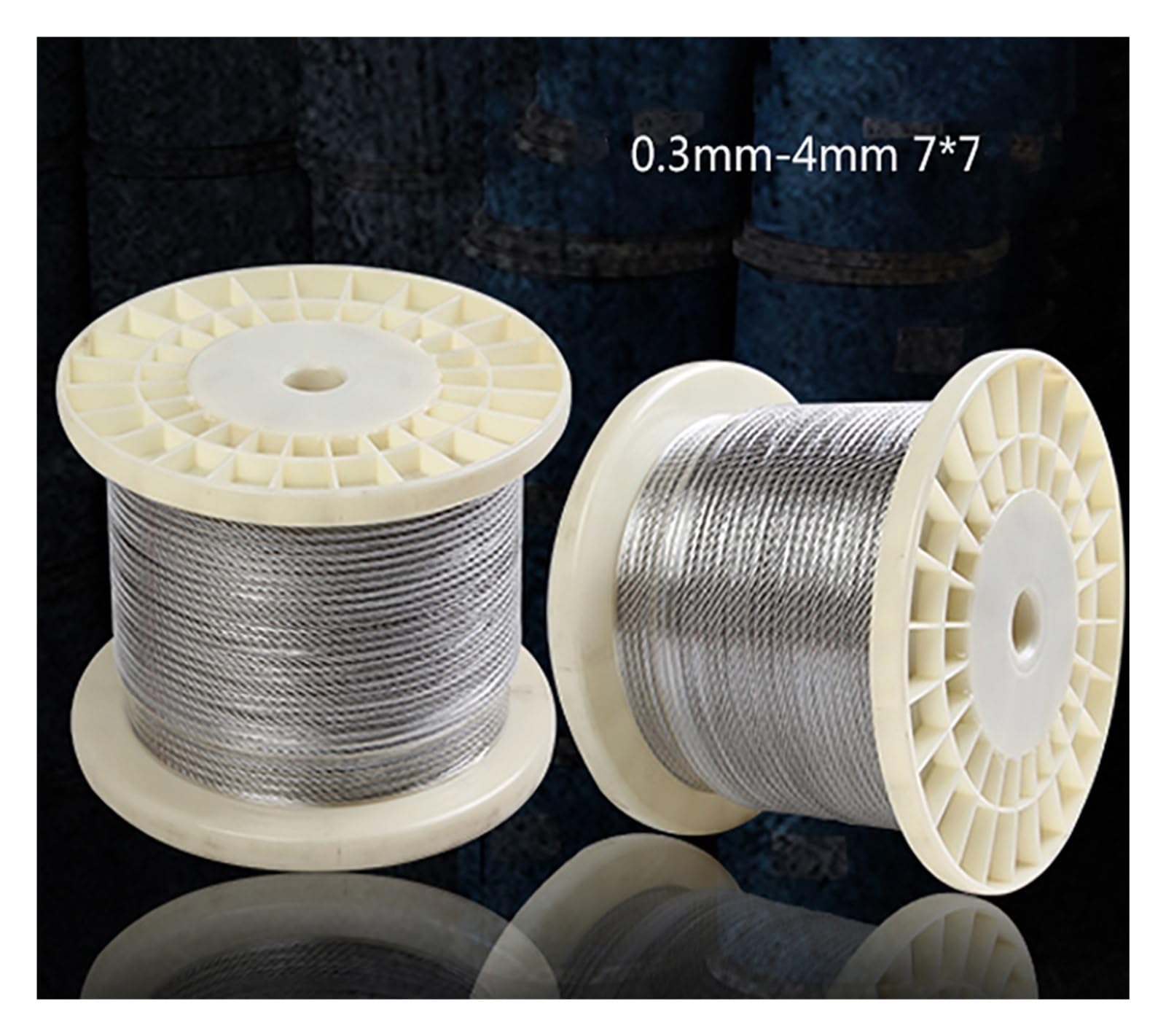 Lina stalowa Lina stalowa 304 ze stali nierdzewnej 7x7, 0,3 mm-1,2 mm(0.3mm-2 Meter)