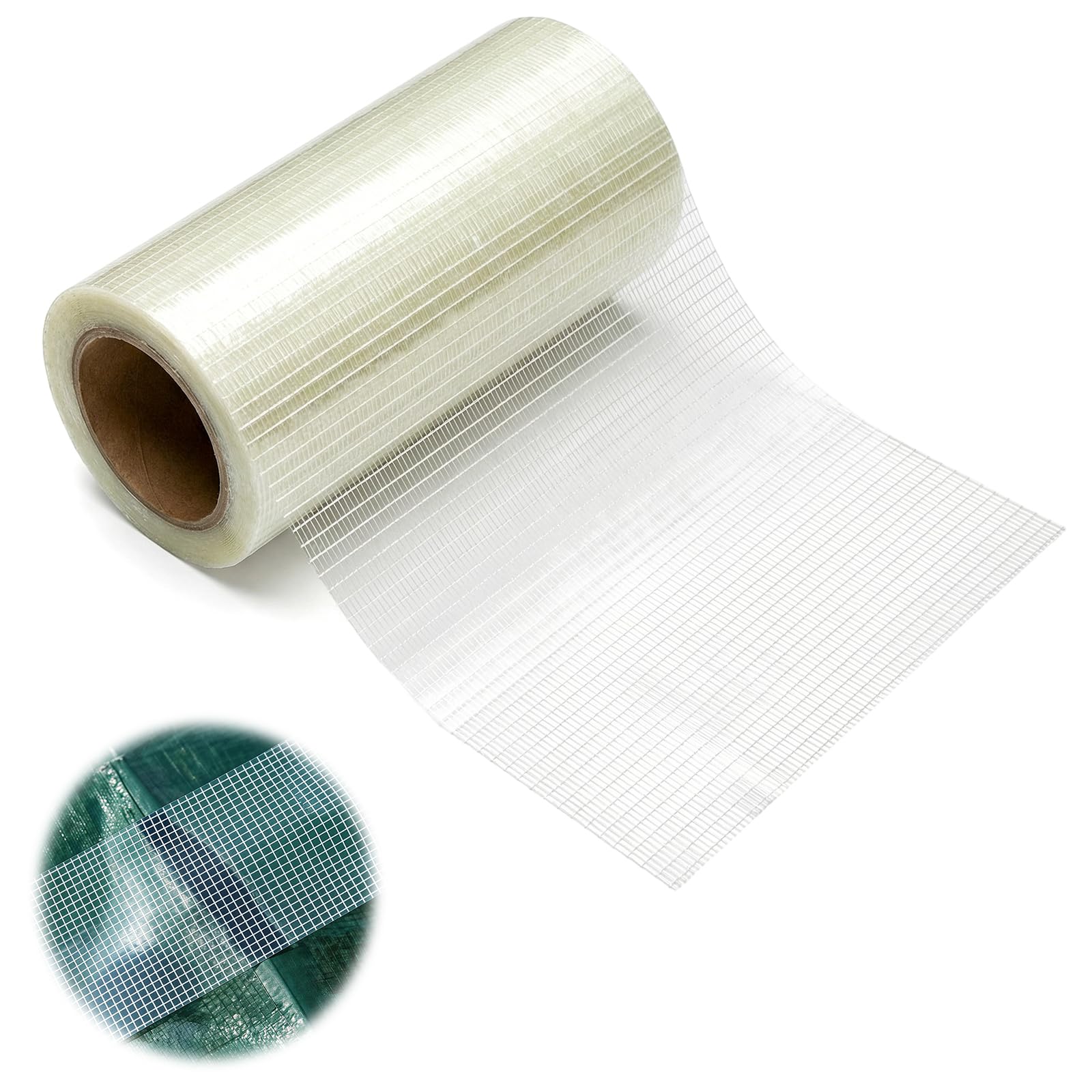 letcdfer 15cm x 9 m Reparaturband für Markisen, Zelt Reparaturset, Markisen Reparatur Klebeband Segel-Band, Riss Reparatur Pctch Kit für Campingzelte, 