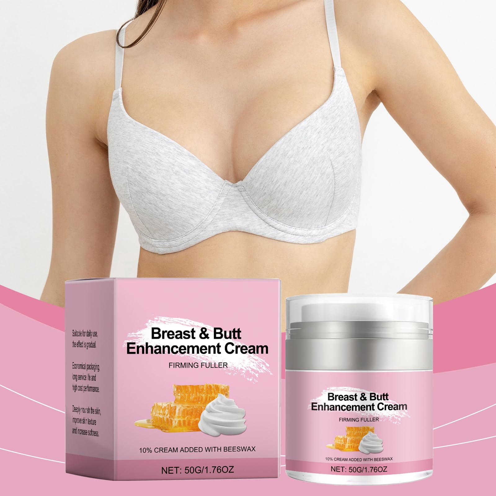 Crème Pour Fesses Et Seins, Crème D'augmentation Mammaire Crème Pour Relever Les Fesses Hydratant Pour Raffermir Soulever Les Seins Et Les Fesses Peau Ferme Rebondie Et Volumineuse