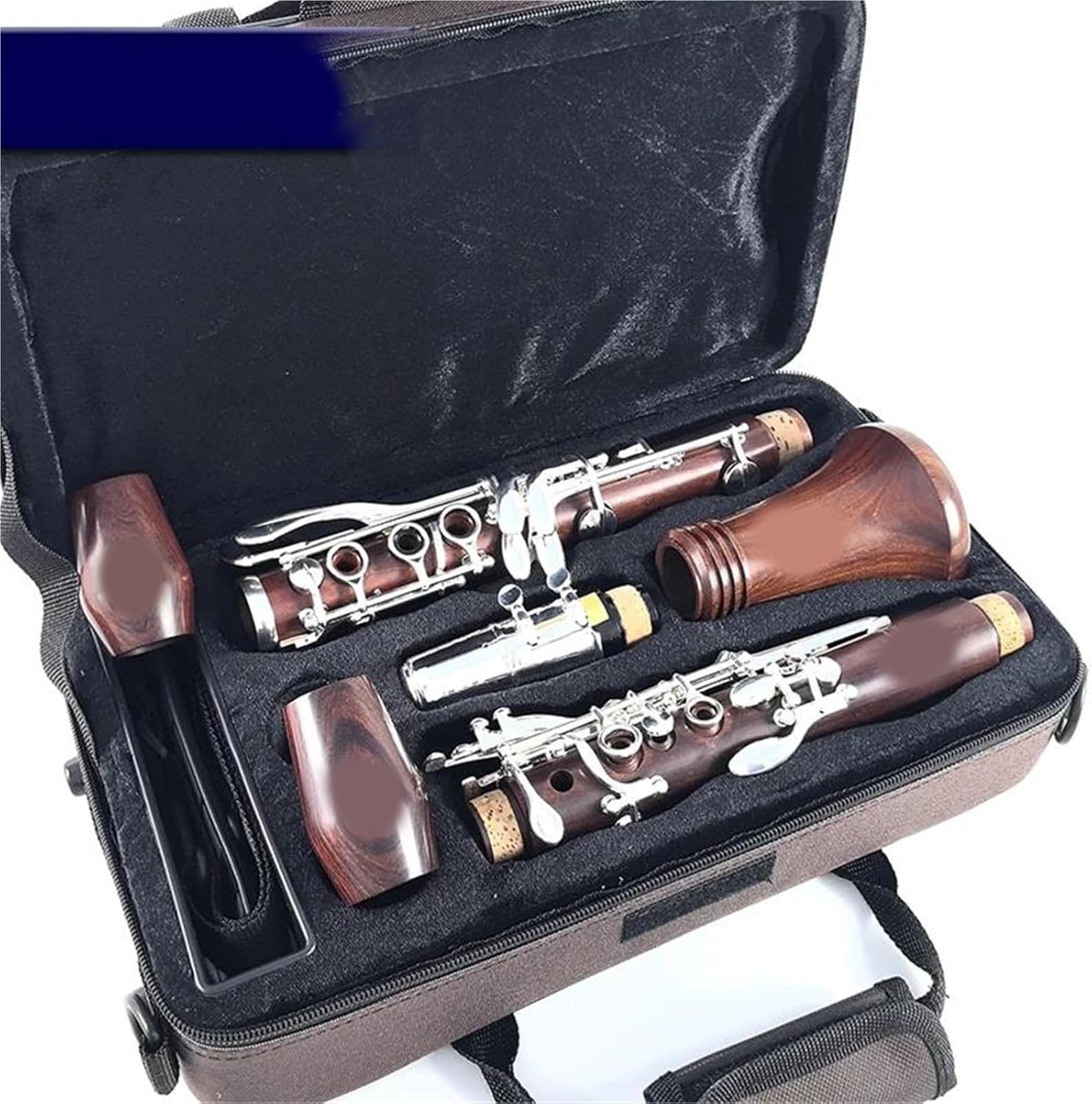 Wooden Clarinet Bb Silver plated 17 Keys M66 Clarinet