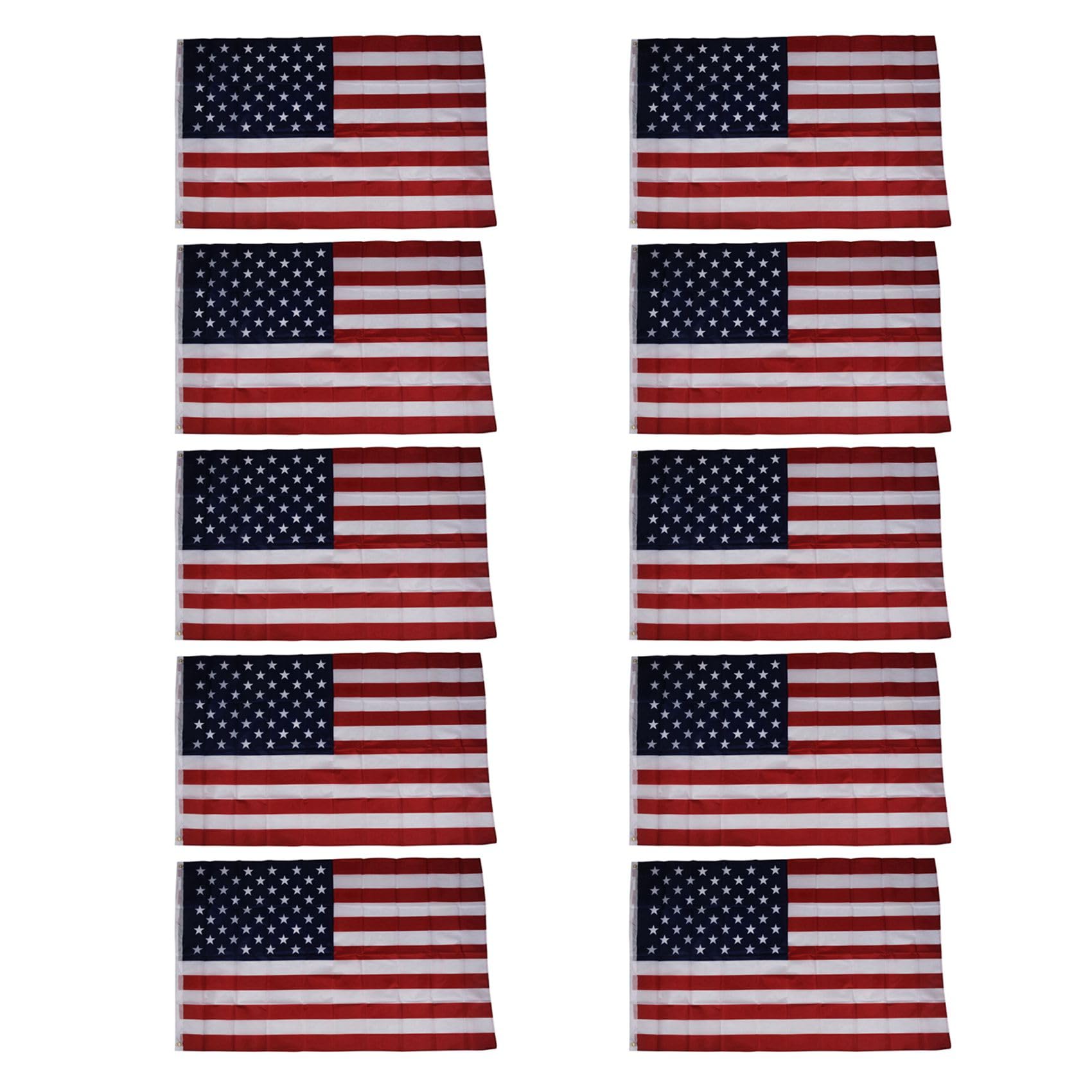 Bandera Estadounidense para cubrir grandes fachadas pack de 10 unidades identicas de 150x90 cm