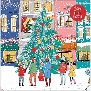 Galison Christmas Carolers 1000 Piece Jigsaw Puzzle, Christmas Puzzle with Festive Holiday Scene