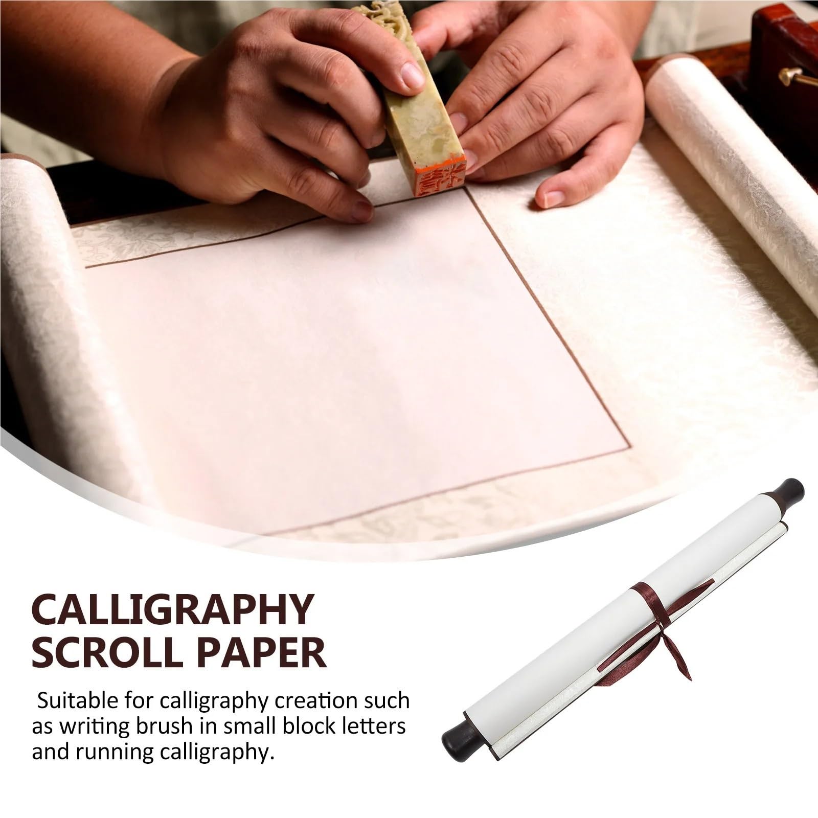 Rollo de caligrafía de papel de arroz