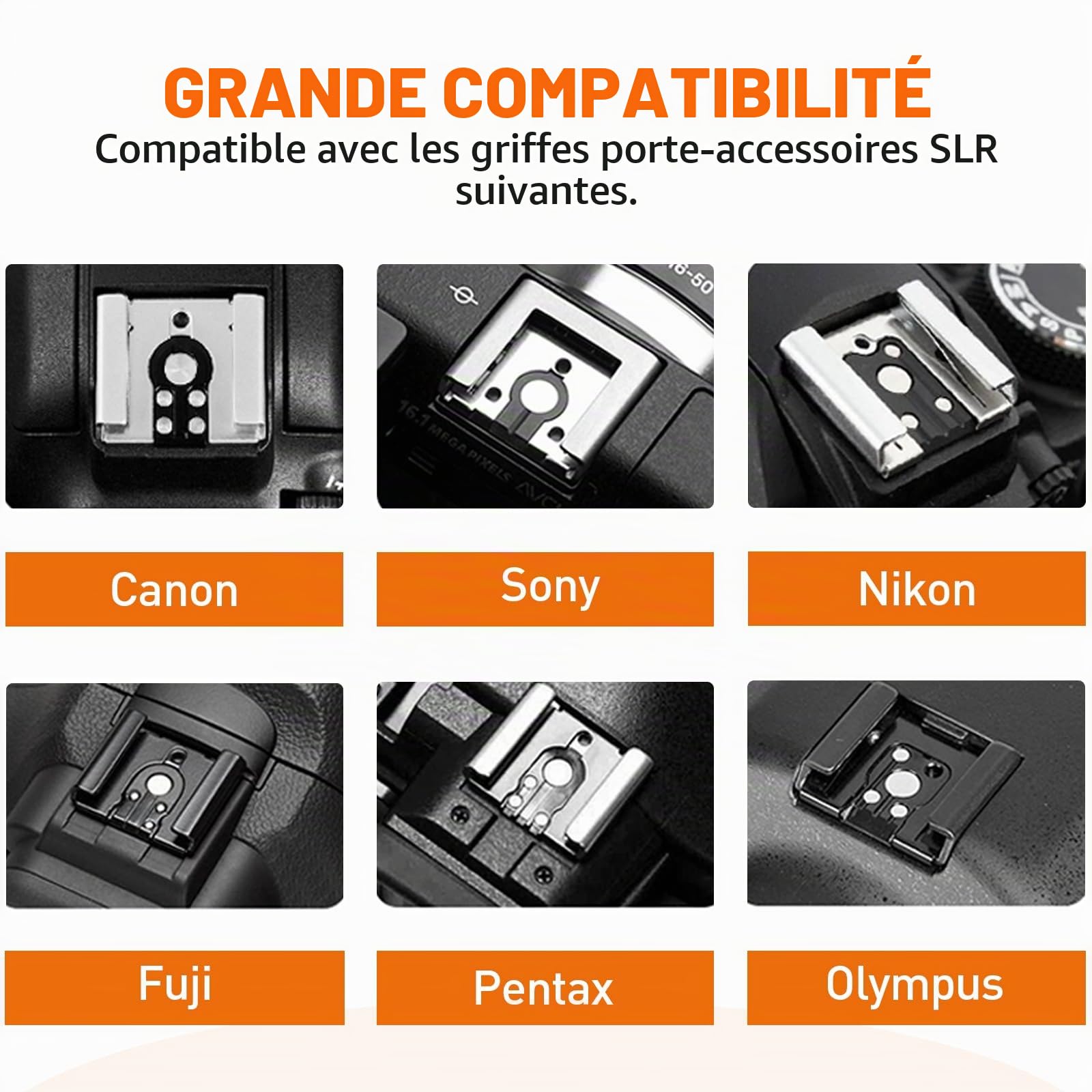 Godox CT-16 Kit Récepteur de Flash Radio sans Fil pour Appareil Photo Numérique Canon Nikon Pentax