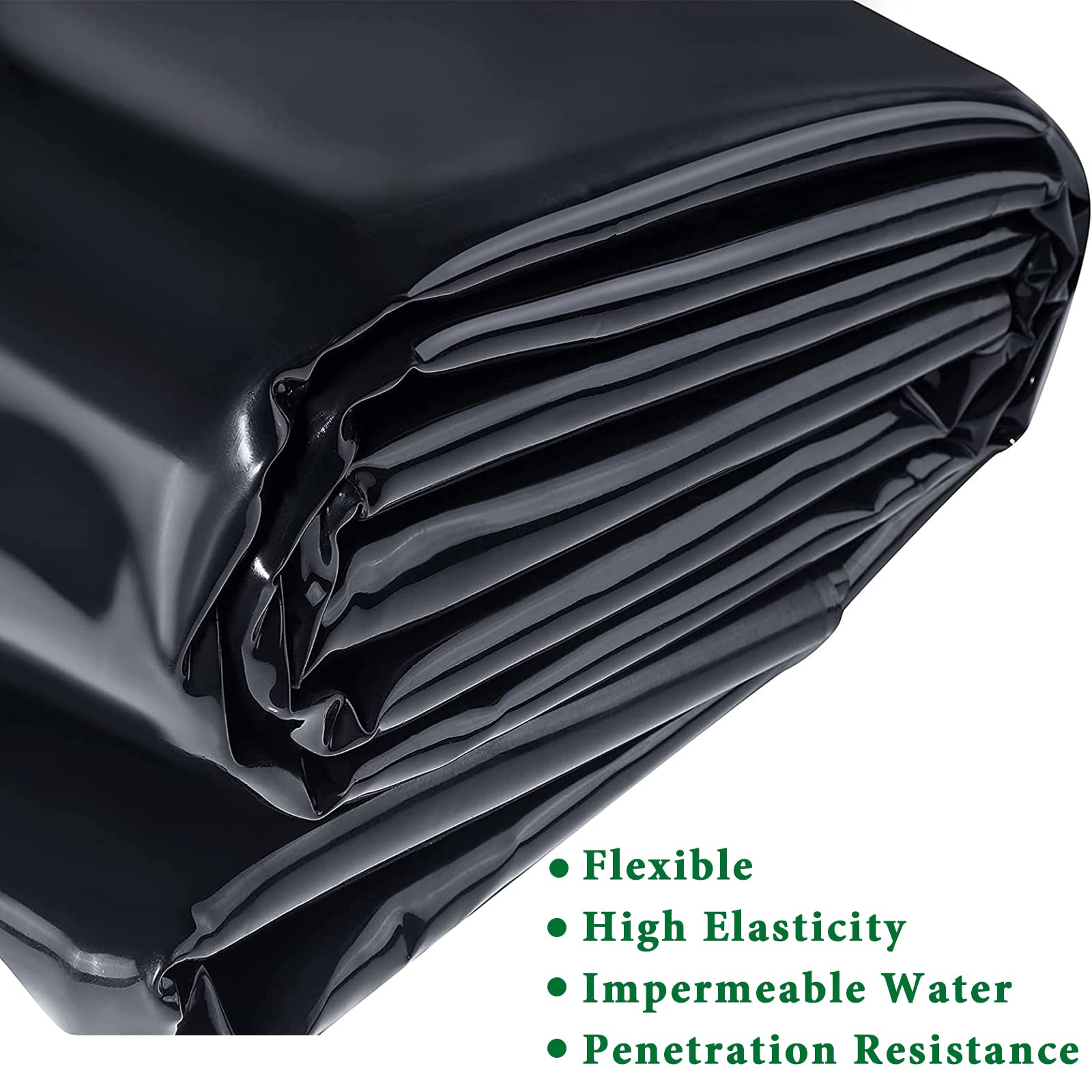 CYH Revestimiento para estanque de 2 mx2 m, color negro, resistente para estanques de peces, revestimiento preformado, membrana para alberca de jardín, para estanques de peces, fuentes, jardín