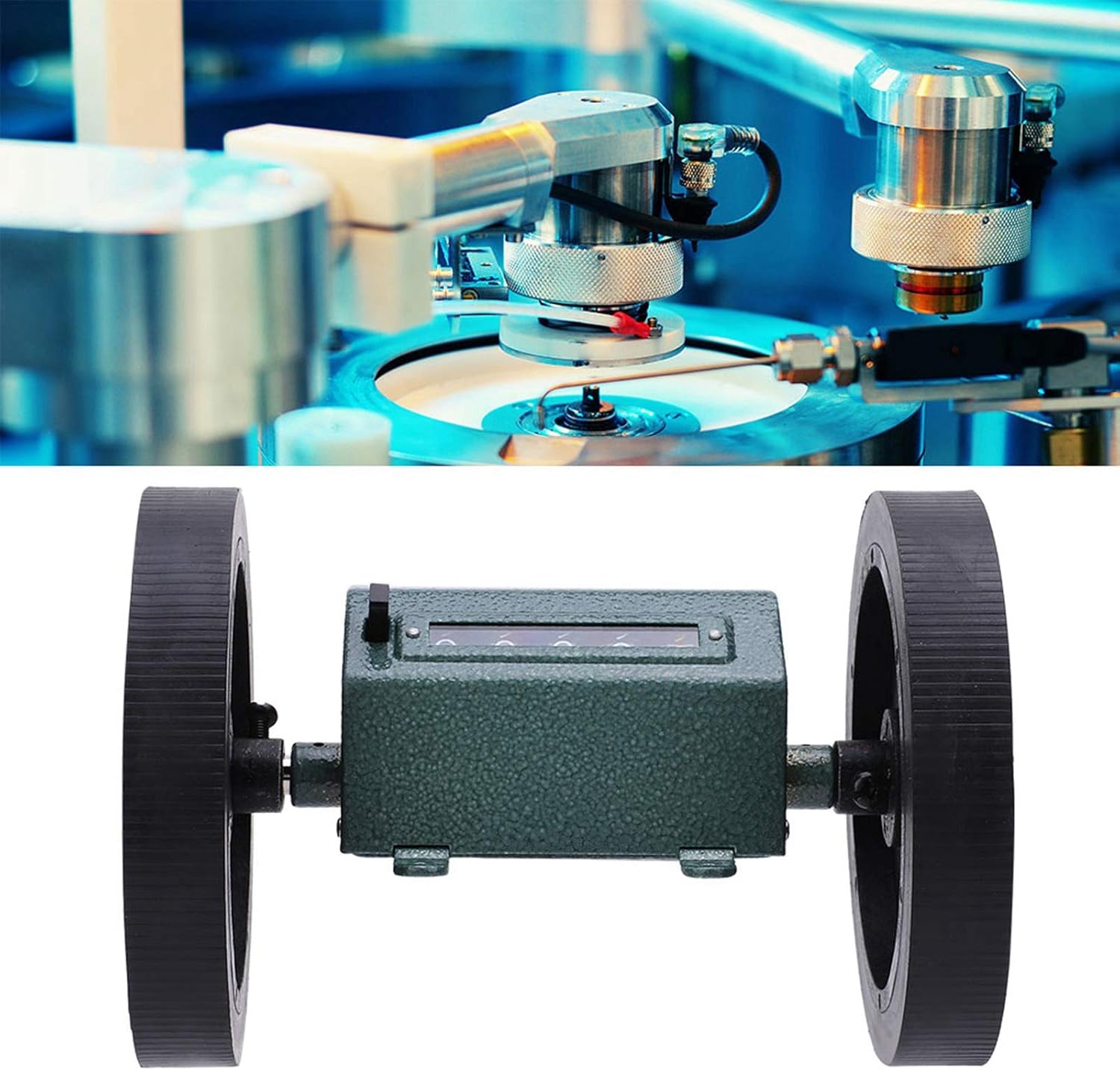 Roll Type Length Meter Counter 5-Digit,Meter and Yard Unit for Choice,Roller-Type Counting Machine Length Measuring Machine for Recording The Length of Textiles,Printing and Dyeing,etc(Meter Counter)