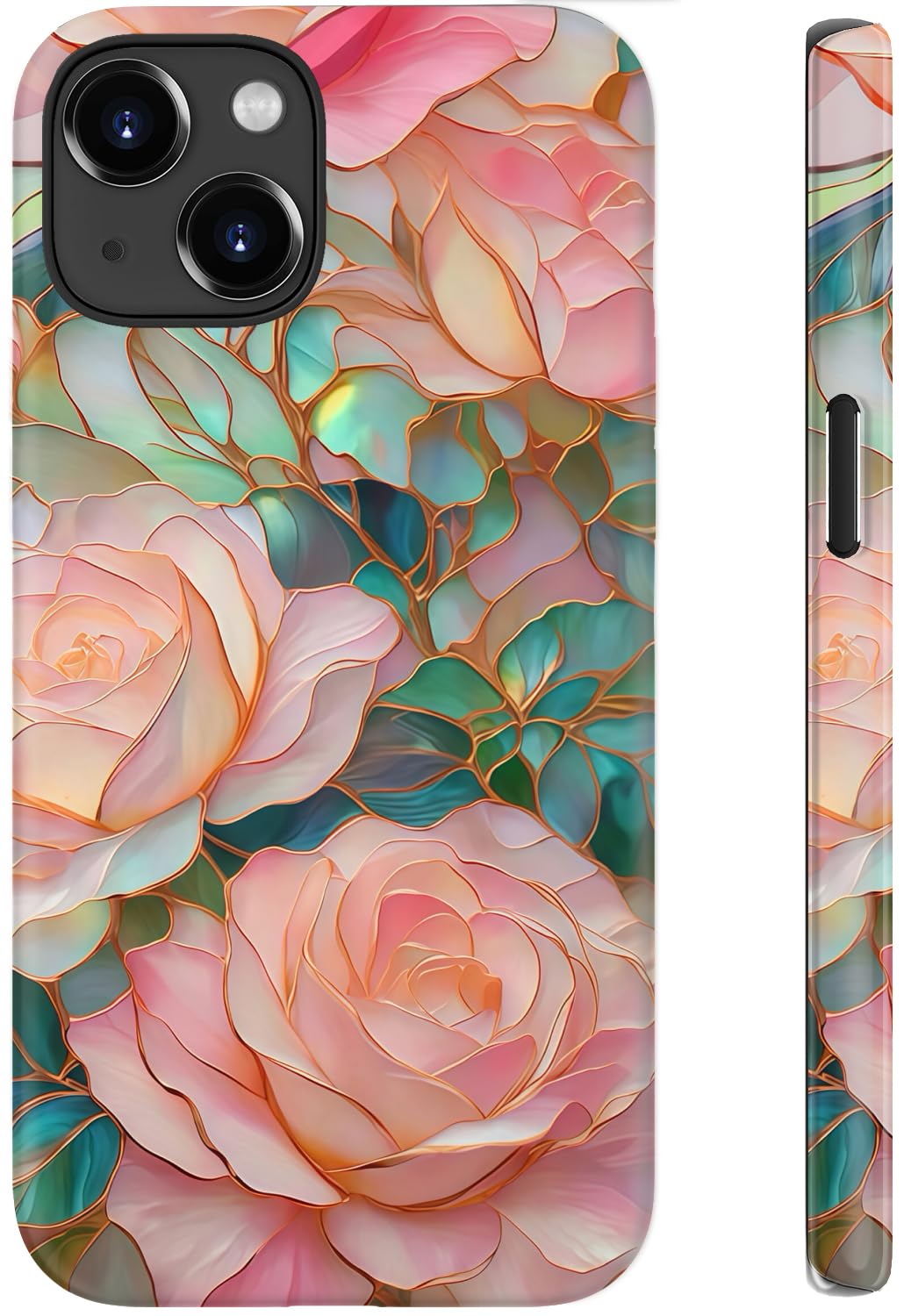 STARVIP for iPhone 15 Plus Case Cute - Wireless Charging Compatible - Dual-Layer Hard Shell + Silicone Cover - Aesthetic Protective Trendy Phone Case