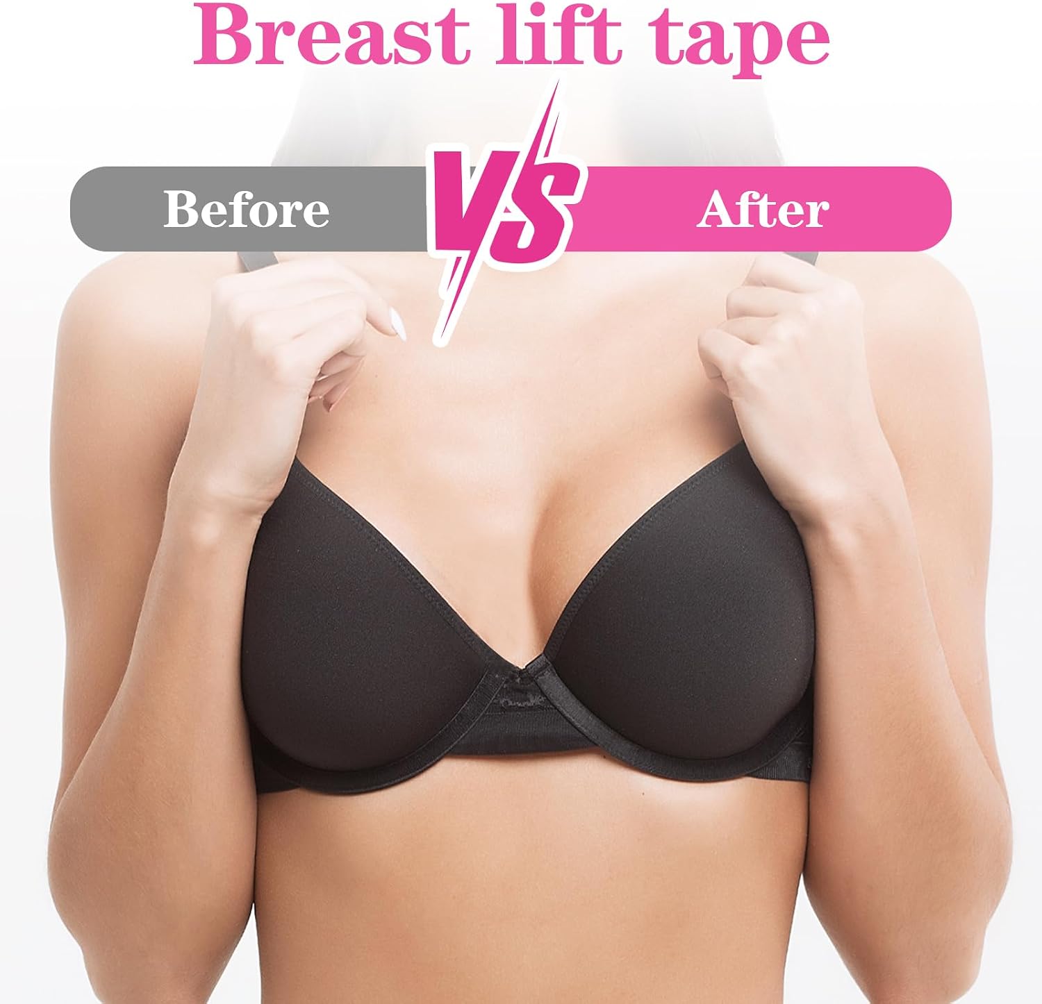 Transparent Breathable Boob Lift Tape, Soft Breast Tape, Invisible Breast Lift Tapes with 10Pcs Nipple Covers,Clear Boobtape