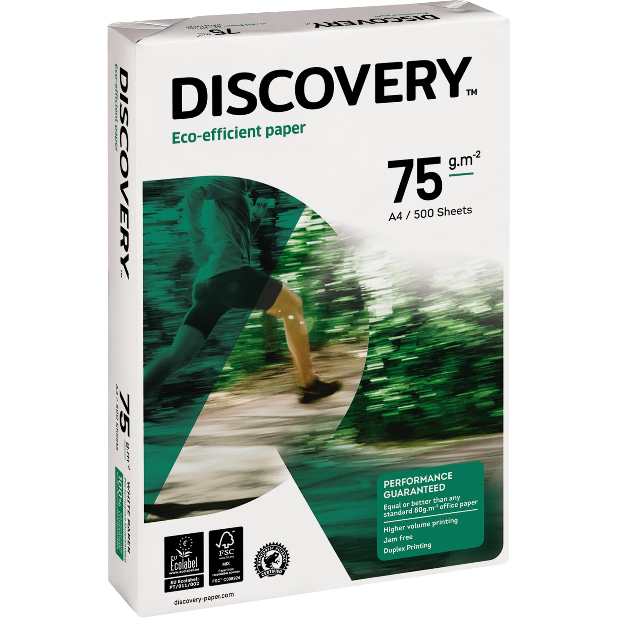 Discovery Fast Pack - 5 x 500 hojas Papel multifunción (75 g/m2, A4, 2500 hojas), color blanco