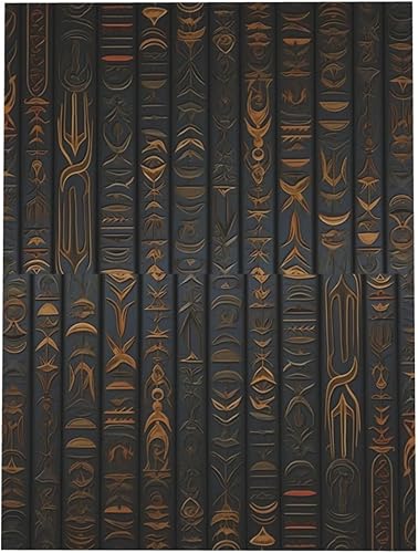 Miniatura 4 de YAGEZI Jeroglífico egipcio antiguo impreso tarjetas y sobres en blanco, tarjetas de Navidad, cartas de agradecimiento, tarjetas de Halloween.