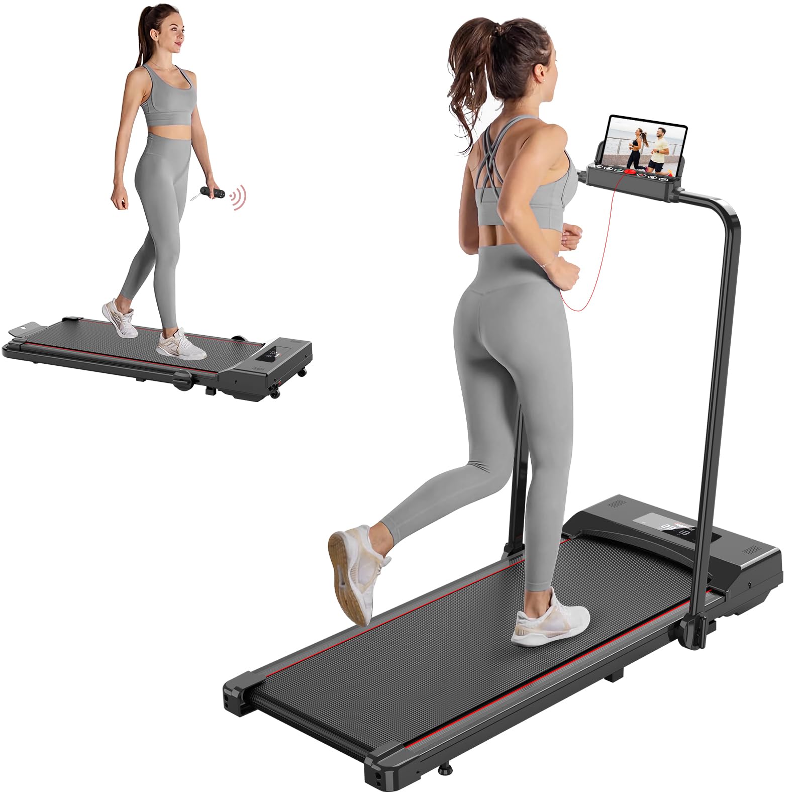 Amazon | HOFTME ルームランナー 家庭用 ランニングマシン 折りたたみ  