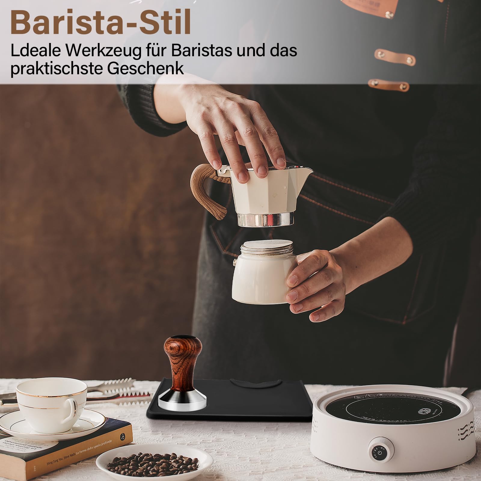 Pressino Per Caffè Espresso Tappetino Pressa Angolo Nel Silicone Utensili Da Nero 88024158