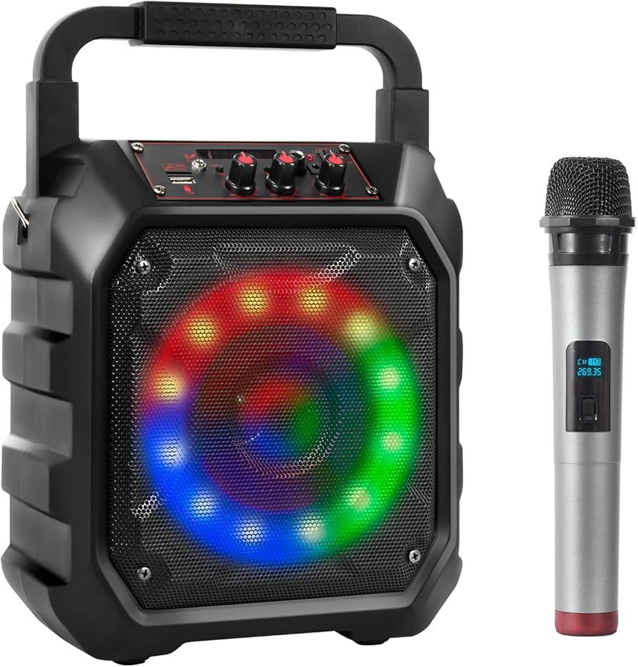 Outdoor Portable Bluetooth Karaoke Speaker System, 55 OFF