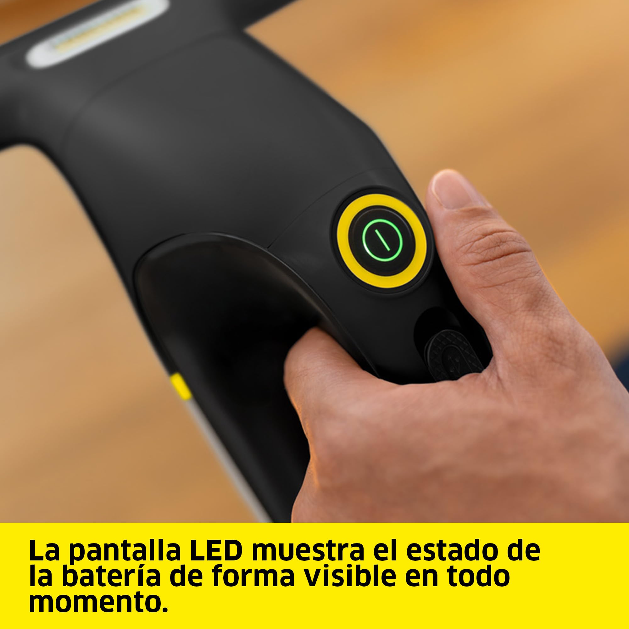 KÄRCHER limpiadora de cristales con batería WV 2 Universal Precision+ Black, autonomía: 35 min, depósito: 120 ml, 2 boquillas, botella pulverizadora con paño de microfibra, 20 ml de limpiacristales