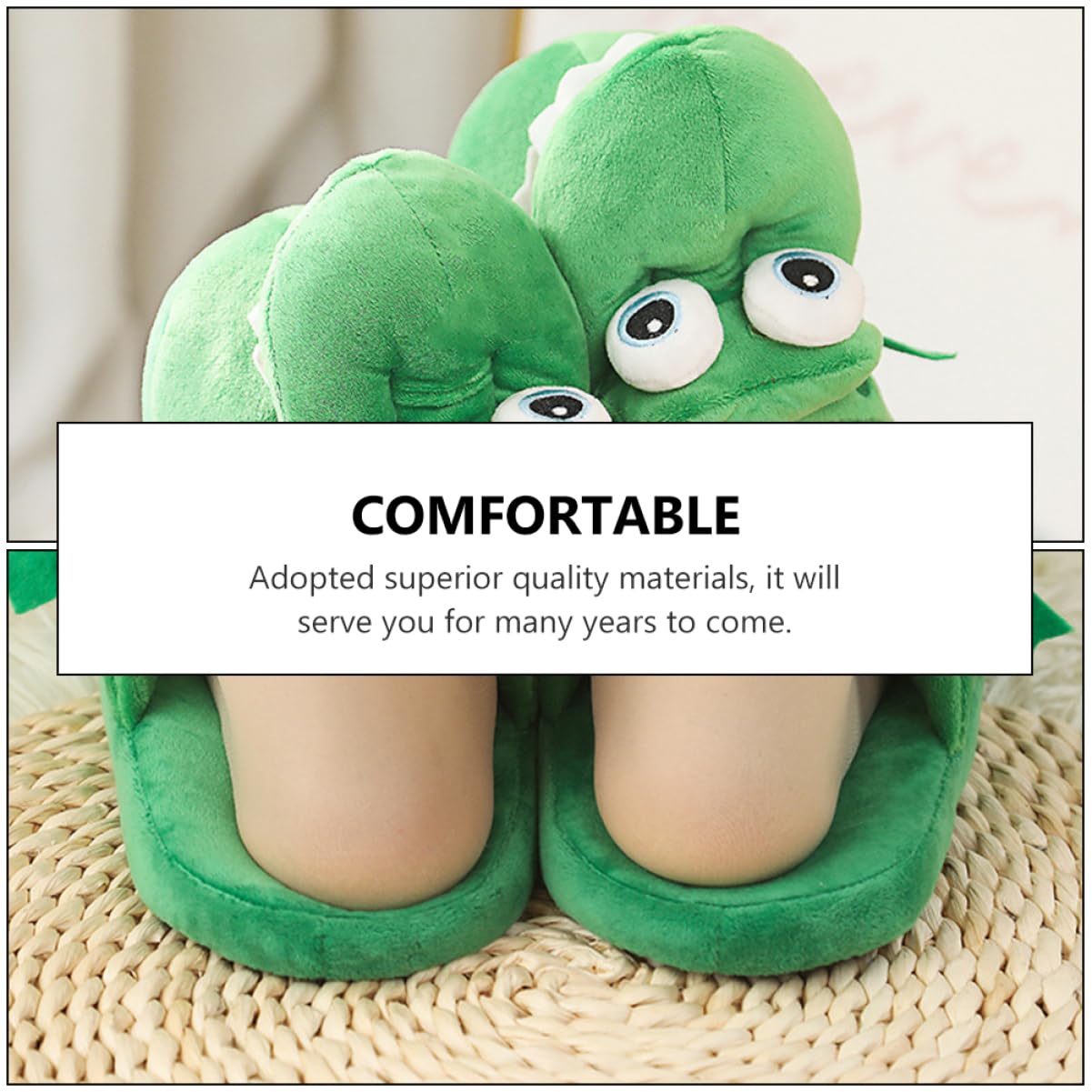 Pantuflas De Cocodrilo Parodia Zapatillas Unisex Para Hombre y Mujer Zapatillas De Rana Zapatillas De Interior Zapatillas De Hombre Lindas Zapatillas Zapatilla Cómoda Green