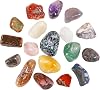 18pcs Healing Crystals Gemstones Set, Natural Polished Gem Stones, Lucky Pocket Stone for Yoga Balancing, Meditation, Reiki, Anxiety Stress Relief B-18