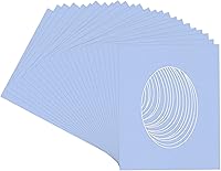 Vista 71 de CountryArtHouse Marco ovalado verde cazador de 5 x 7 pulgadas, sin ácidos, con núcleo blanco, corte biselado para fotos de 4 x 6, se adapta a marcos