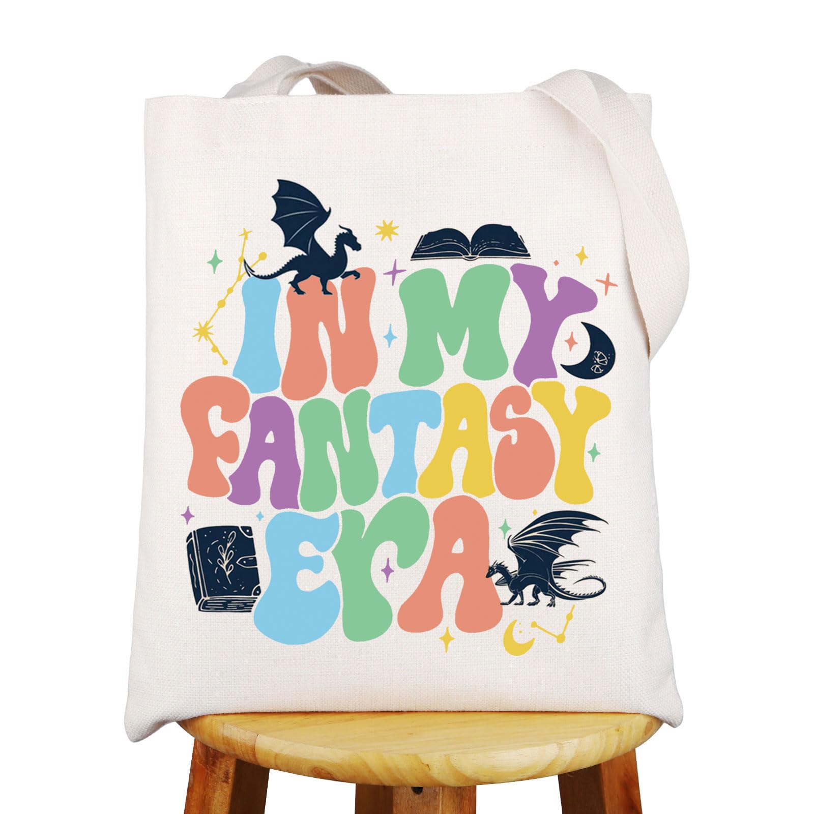 JNIAP Fantasy Book Lover Tote Bag Fantasy Reader Gifts In My Fantasy Era Fantasy Reader Shoulder Bag