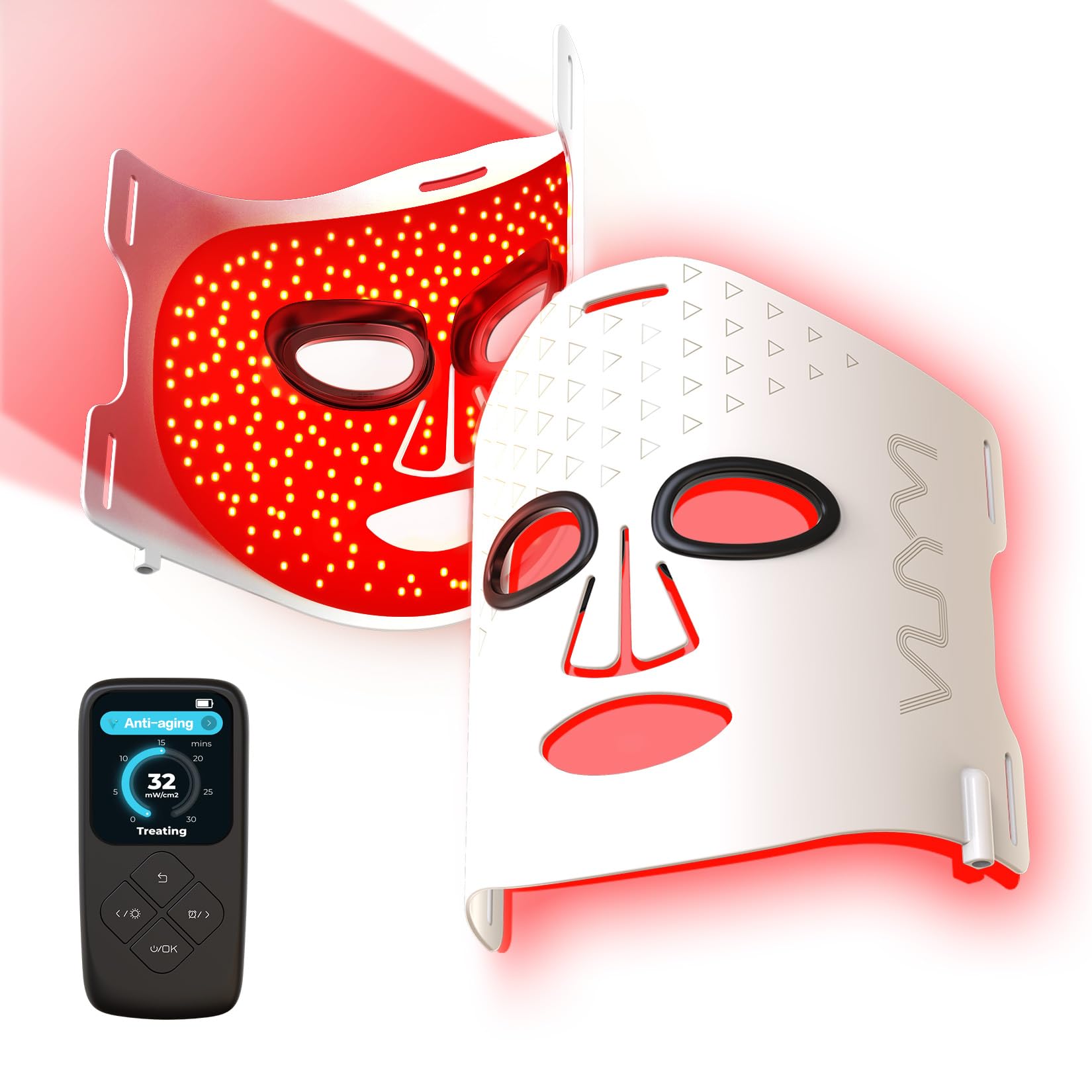 VYM Red Light Therapy Mask 292 LEDs Professional Infrared Red Light Therapy for Face Mask Light Therapy Replace