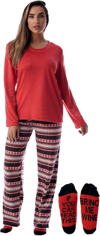 Just Love Ultra-Soft Women’s Pajama Pant Set - Nightgown with Matching Socks