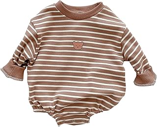 famuka Baby,Clothing,Baby Boys 0-24m,Bodysuits & One-Pieces,Bodysuits famuka Baby Romper Sweatshirt Cotton Spring Autumn Clothes Boys Girls One Piece Bodysuit