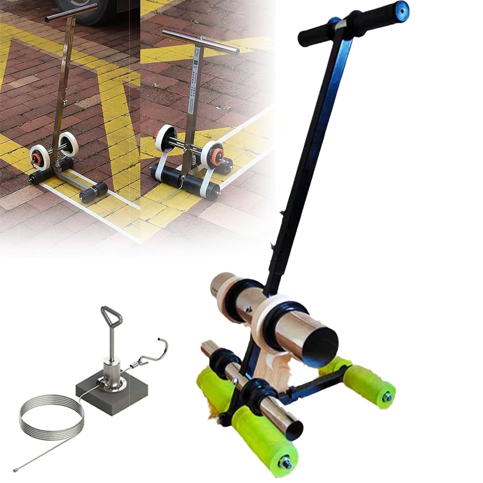 Aredwhiterui Máquina De Trazado De Líneas con Kit De Marcado De Círculos - Espaciado Ajustable De 4-28cm, Ancho Máximo De Cinta De 14cm, Diámetro Interior De Cinta De 7,66cm/3,8cm
