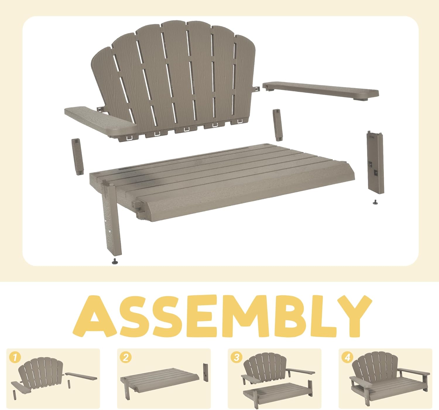 Bifanuo Dog Bed for Medium Size Dog, Chew Proof Dog Bed with Off-The-Ground & Waterproof & Indestructible Dog Couch for Small & Medium Dogs, Easy to Clean and Assemble Outdoor Dog Bed Sofa(Grey)