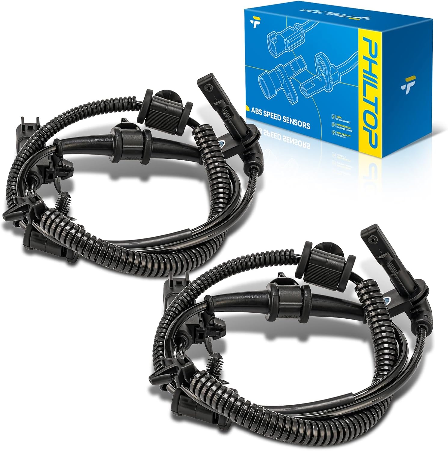 PHILTOP Front ABS Wheel Speed Sensor Kit (2pcs) for Chevrolet Impala / Malibu