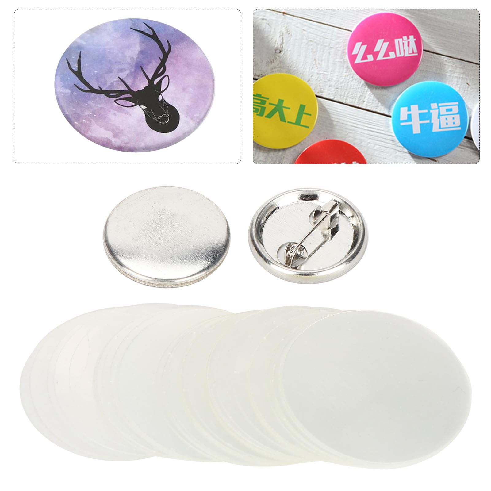 Spille Bottoni Sirena - 8 Pezzi Da 25mm Per Decorare Zaini E Astucci, Regalo Compleanno - Foto 7