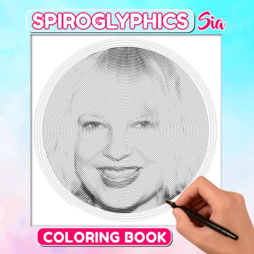 Coloriage spiroglyphique de 30 pages spirales antistress pour adulte