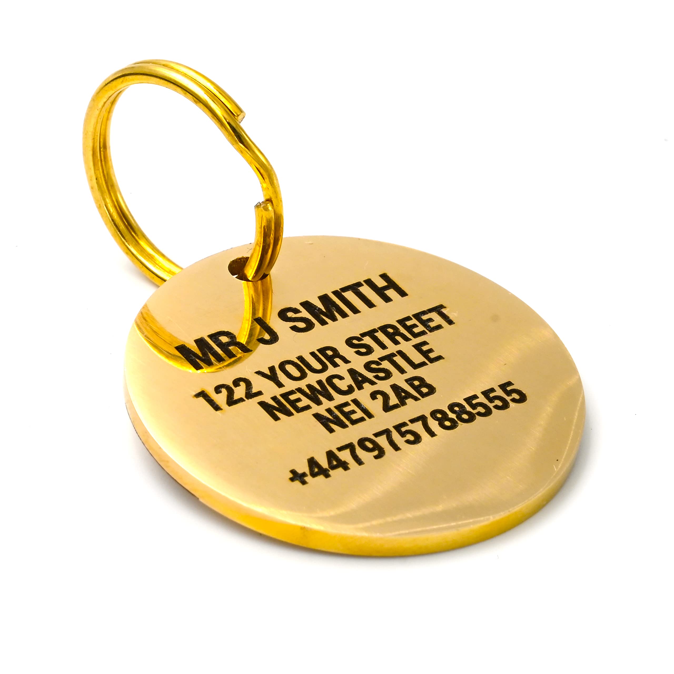 Medaglietta Di Identificazione Per Cane/animale Domestico Rotonda - Foto 9