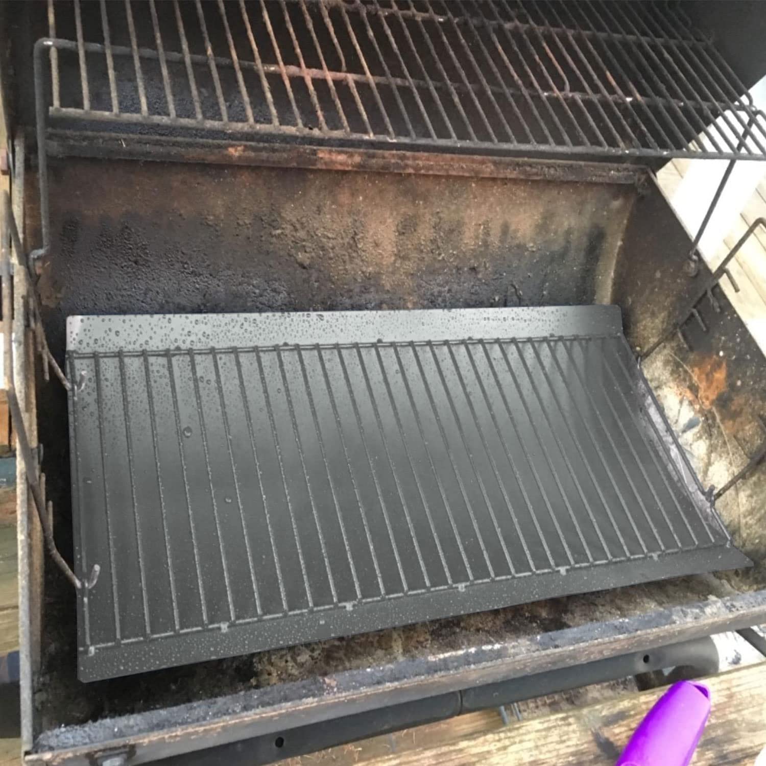 WELL GRILL BBQ Aschekasten Anzündkamin Auffangwanne Feuerrost für Chargriller Charcoal Grill E1224 68,6 x 33 cm