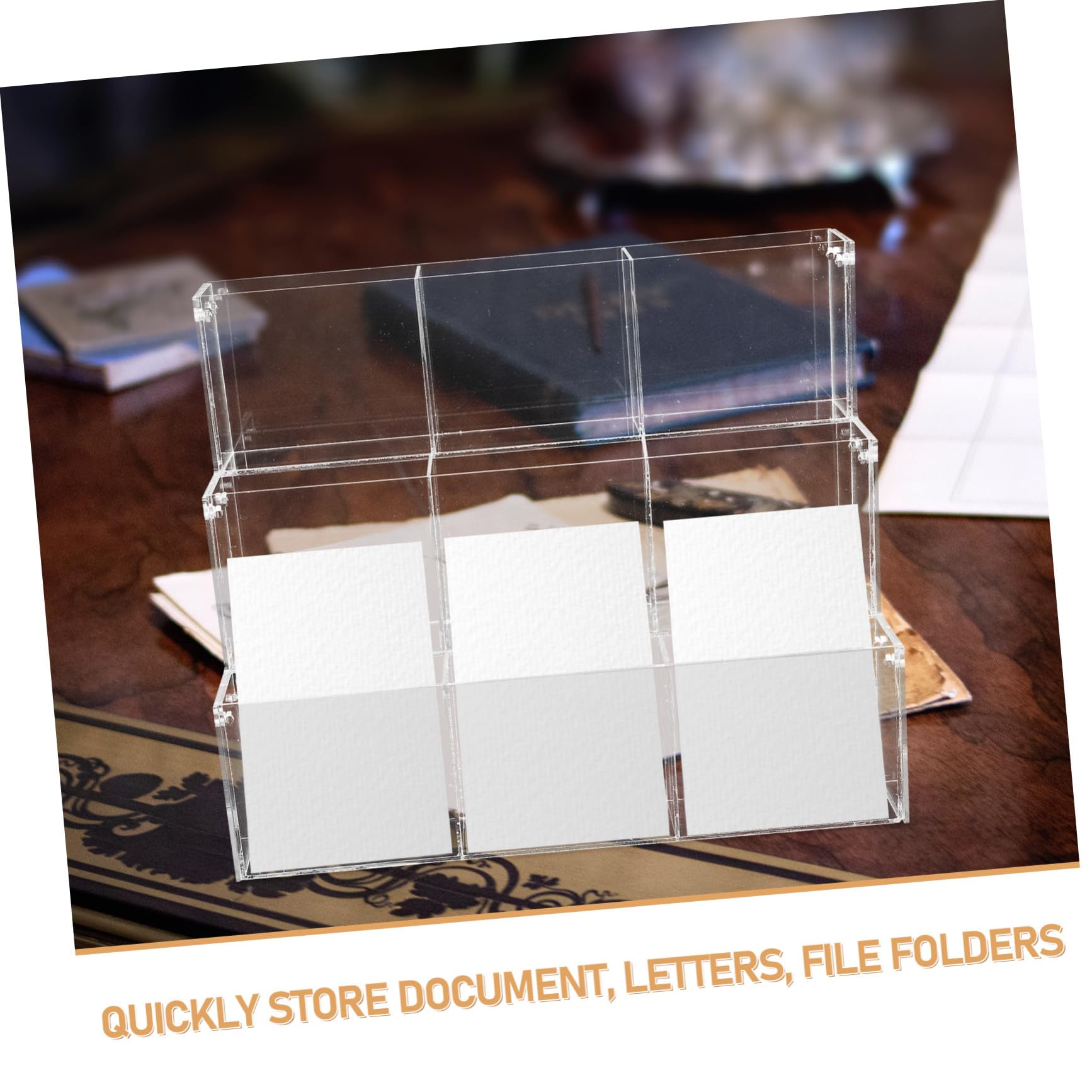 Levemolo Prospekthalter Lotterieständer Büro Acryl für Transparenter Moderner und Praktischer zum Organisieren von Berichten und Aufbewahren von Akten Shop