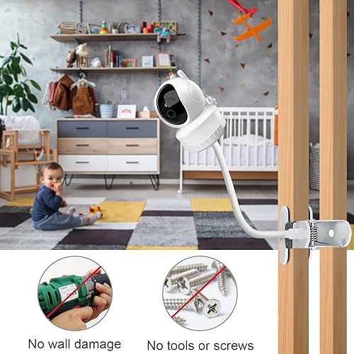 Miniatura 5 de Soporte para monitor de bebé compatible con Kidsneed SM935ASM935C, iFamily SM650SM651, ANMEATE SM650 y otros monitores de bebé con orificio roscado