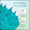 Episkey Scalp Massager Shampoo Brush, Eco-Friendly Wheat Straw Body With Soft Silicon Bristles, Hair Scrubber, Scalp Exfoliator Dandruff Removal, Prevents Hair Loss For Men, Women (BLUE-35) gallery image