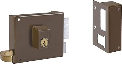 Yale, 12580DHP, Cerradura de Sobreponer Estándar, Hierro Pintado, 80 mm, 125 / Derecha, Entrada 40 mm