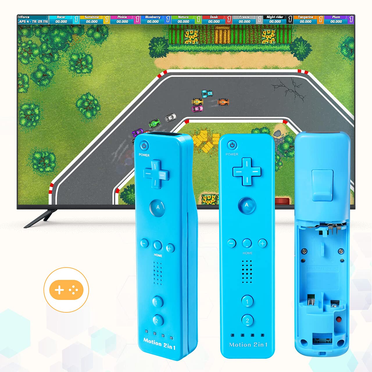 Amazon.co.jp: Wiiリモコン プラス 2個セット ao+pink Wii
