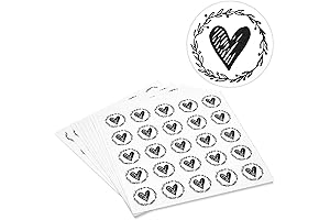 Paper Junkie Clear Vinyl Save The Date Envelope Seal Stickers (1.25 in)