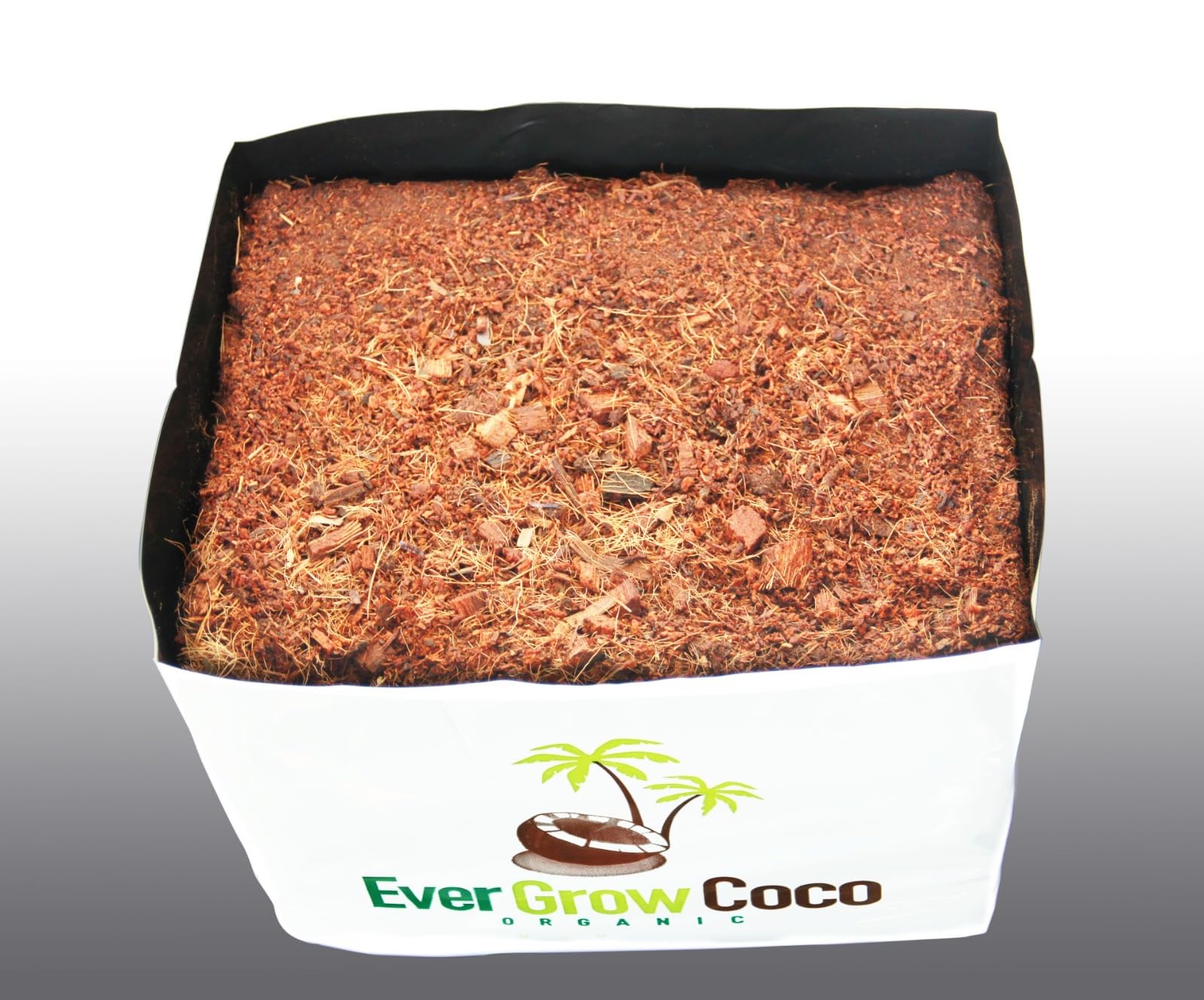 2X Peat 2-Gallon Open Top Grow Bag | Buffered pH Balanced Coco Coir, Organic & Eco-Friendly | Coconut Coir | Ever Grow Coco Soil Substrate