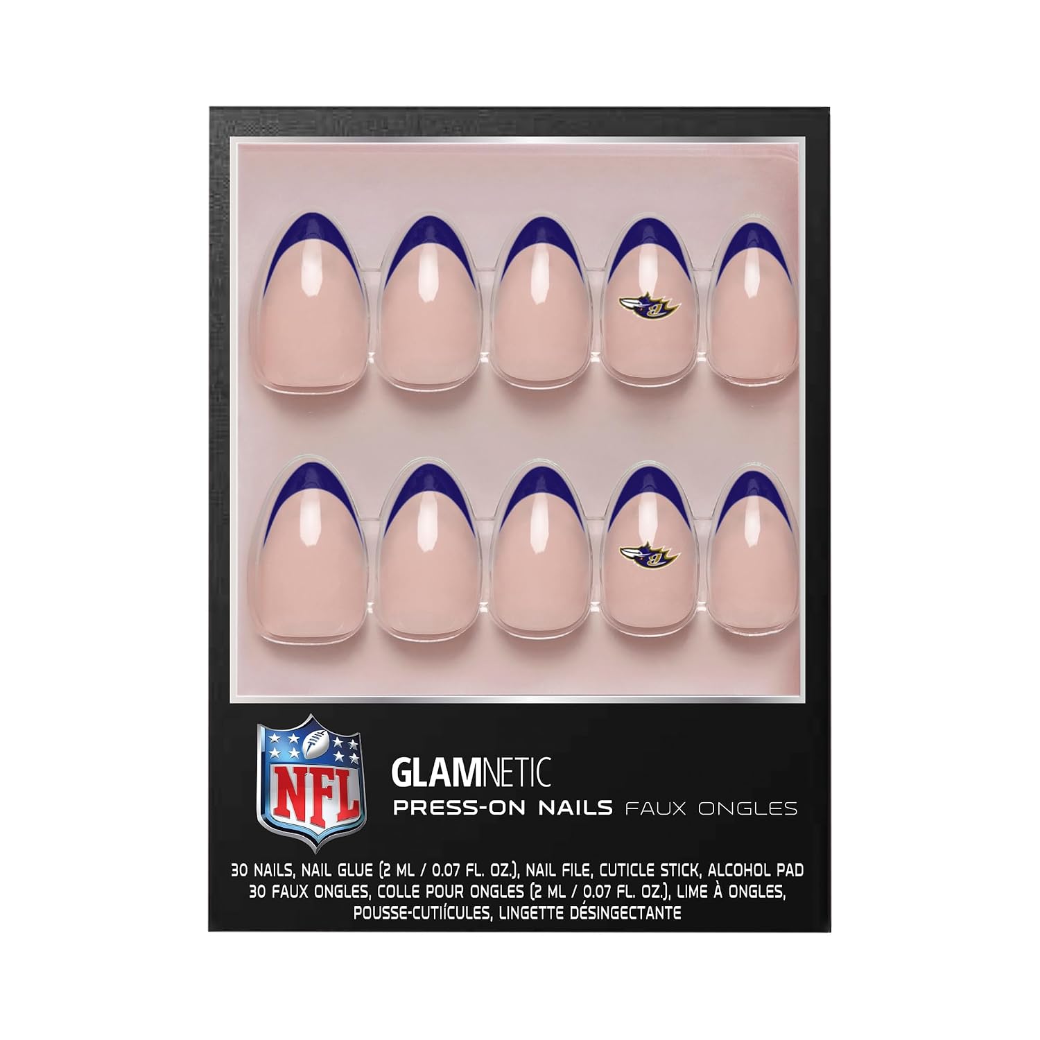 Glamnetic x Fanatics Baltimore Ravens Nail Kit